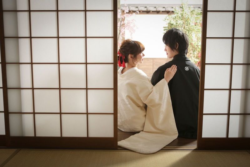 庭園風のスタジオで！