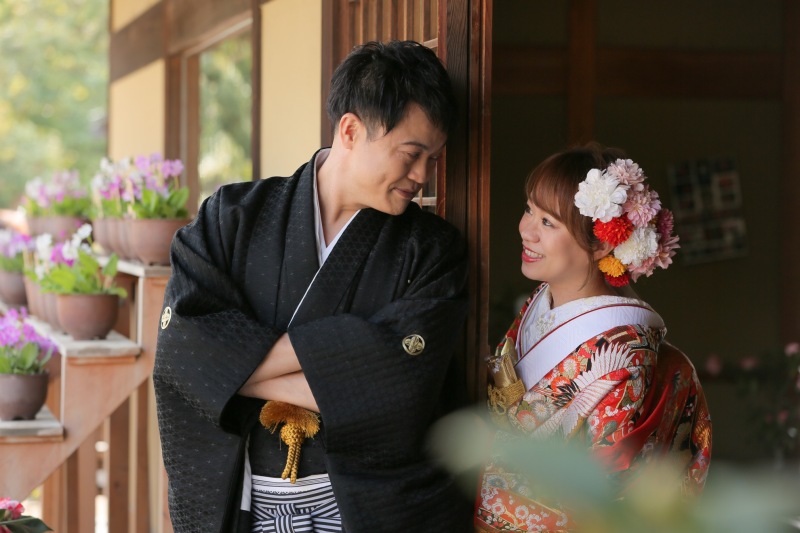 見つめ合いショット