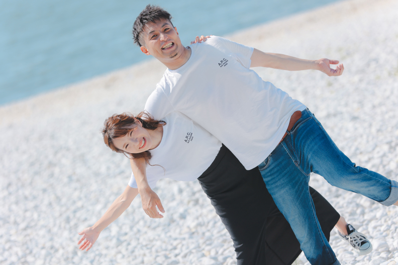 お揃いのTシャツで