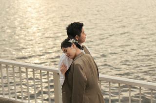 浜寺公園で洋装ロケ！