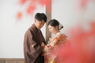 室内でも紅葉と撮れます。