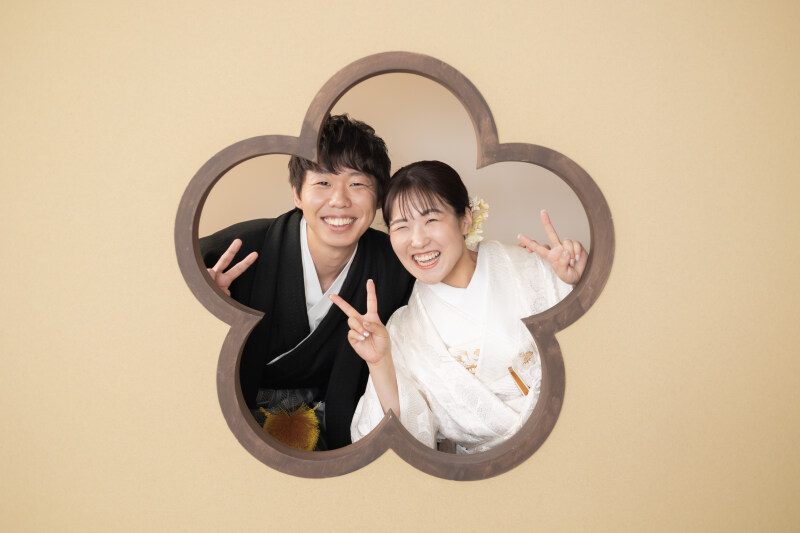 花窓からひょっこり