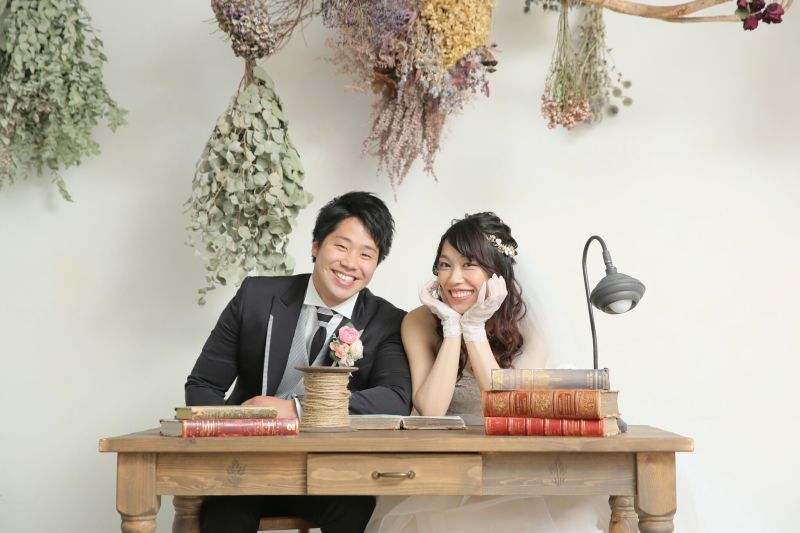 ドライフラワー×アンティークインテリア♪