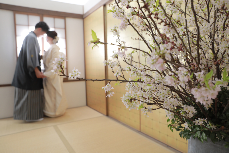 生花による演出♪