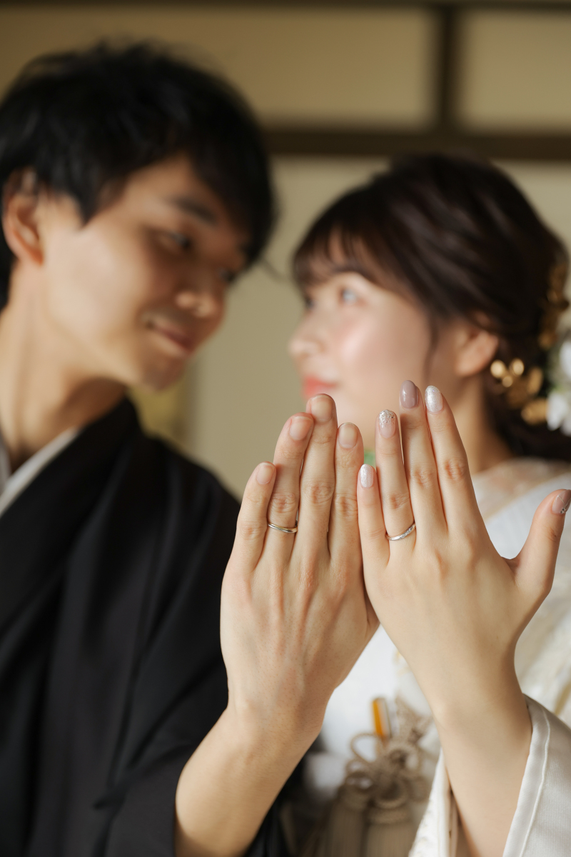 最後は指輪をアップで!