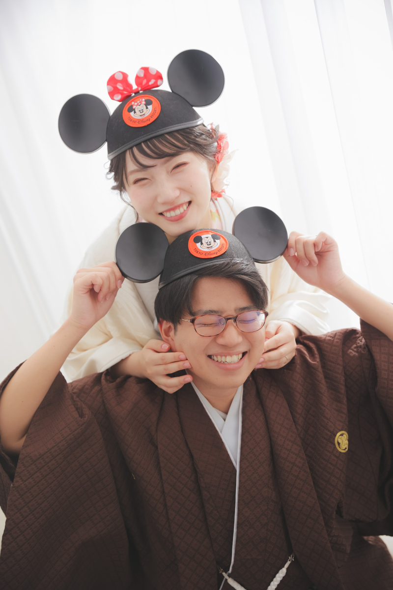 お持ち込みアイテムのかわいい帽子