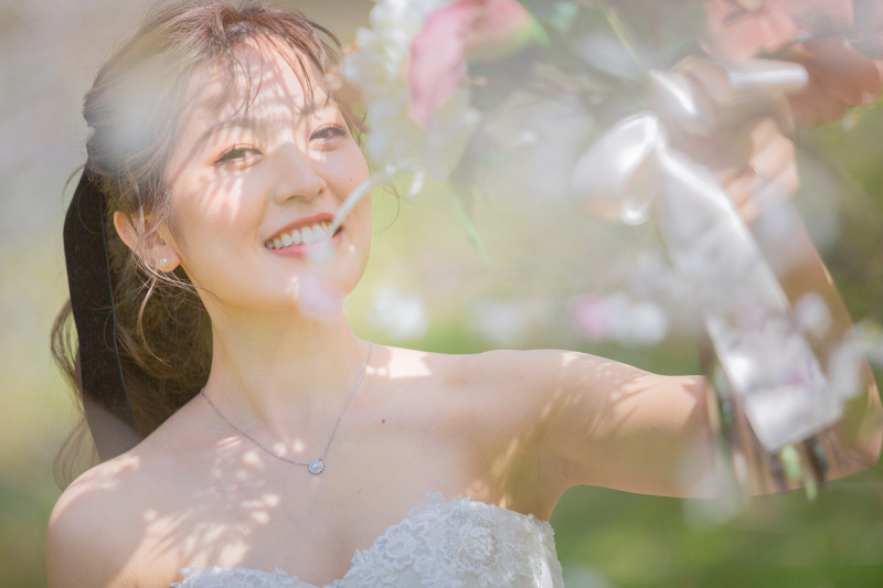 木漏れ日の中で。