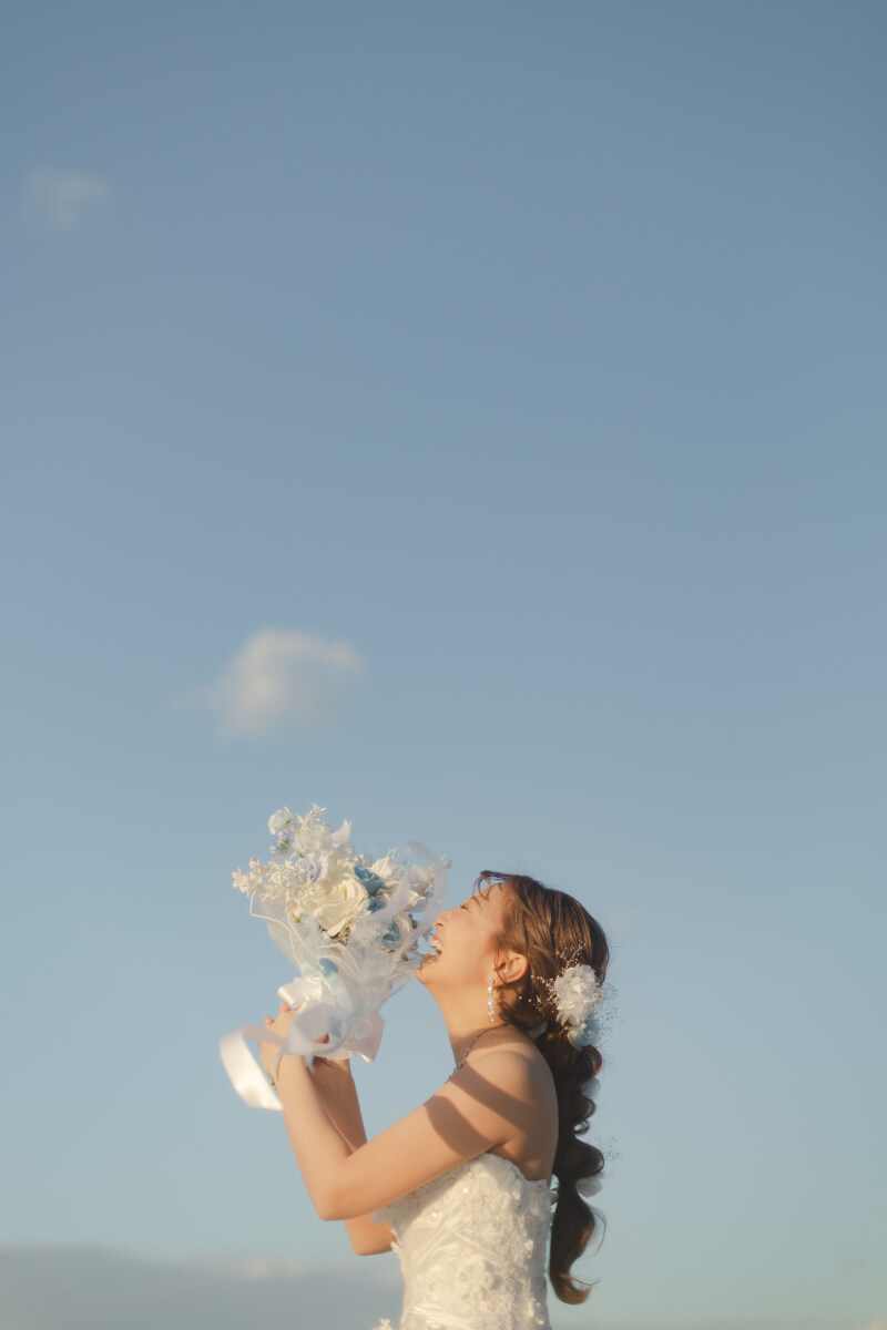 ブーケを持って♡