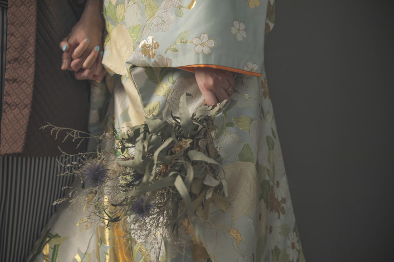 ドライフラワーを小物にとりいれて*