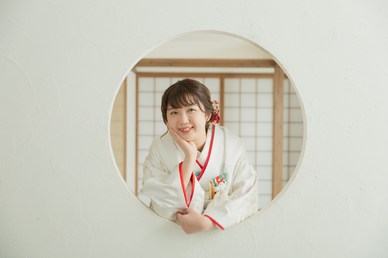 円窓でソロショット