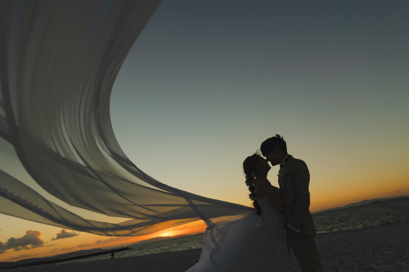 ベールを使って幻想的に‼︎