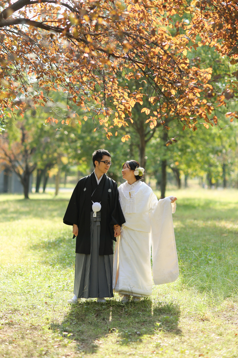 場所を変えて秋らしく