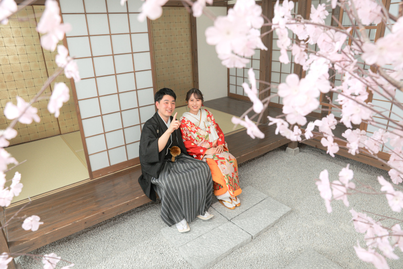 桜と一緒に!屋内庭園♪