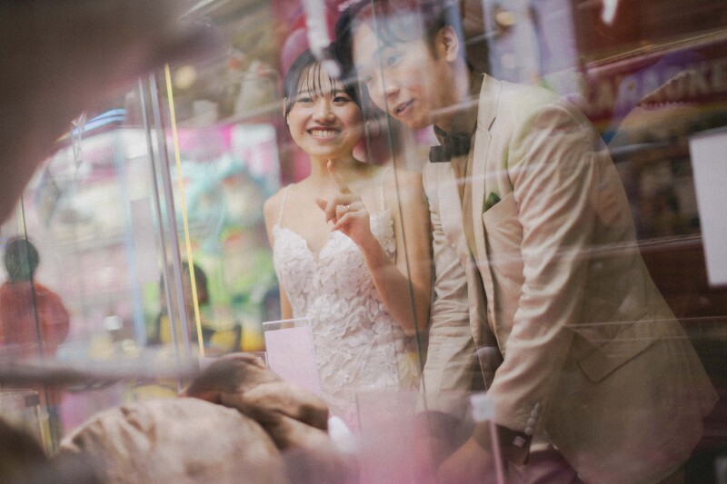 ゲームセンターで