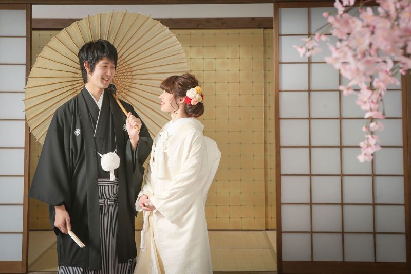 まずは和装の撮影からスタート！