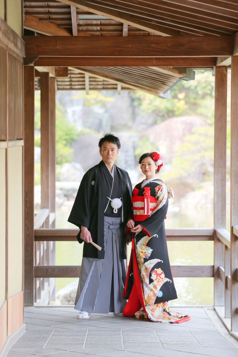 和室の回廊で立ち姿を撮影！