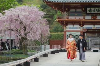 お寺で和装撮影【勝尾寺ロケーション】