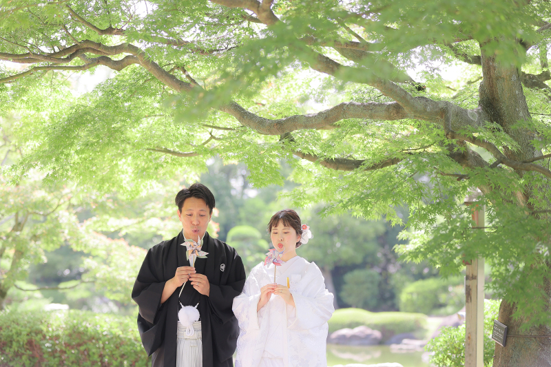 暑い夏でも和装でロケ撮影♪