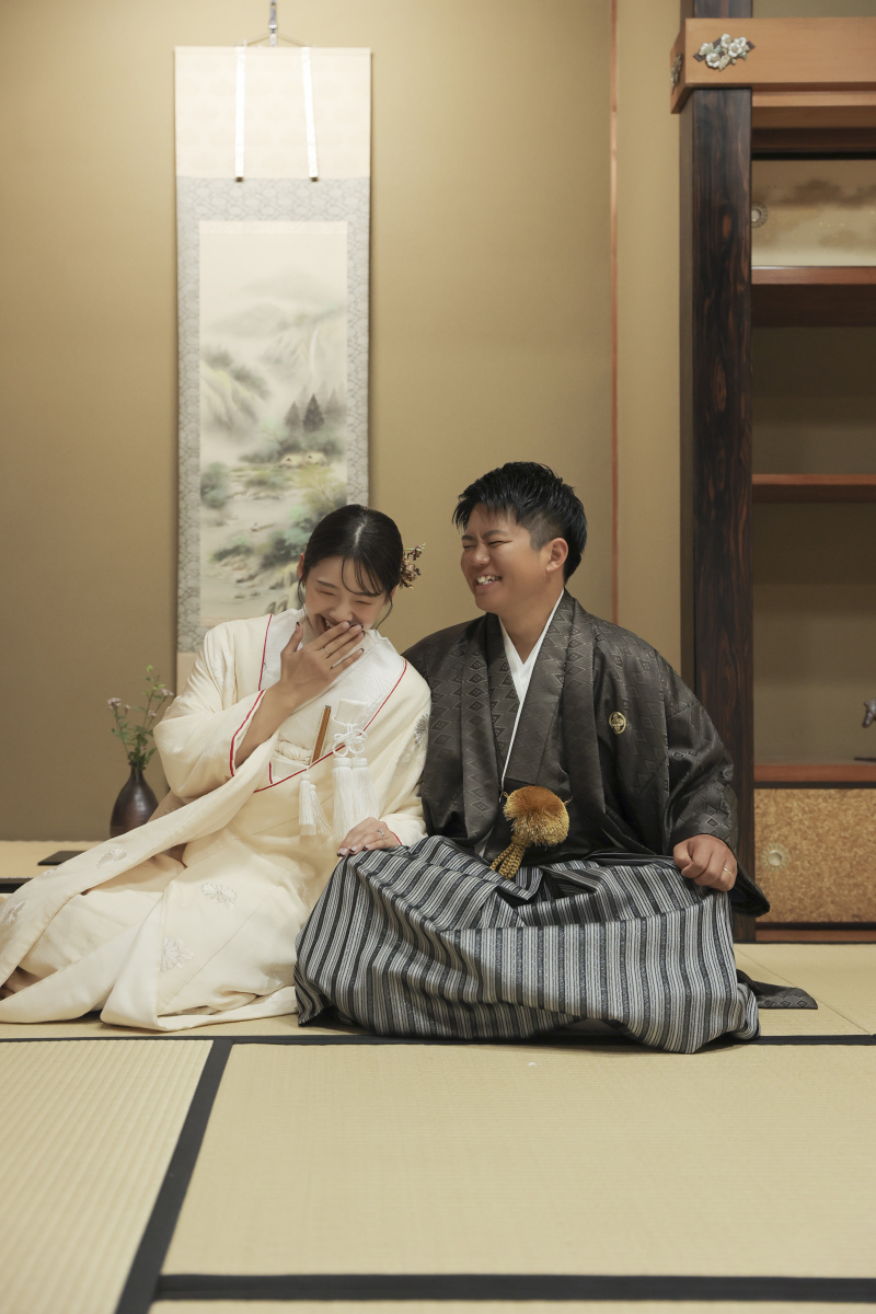 思わず微笑むお二人