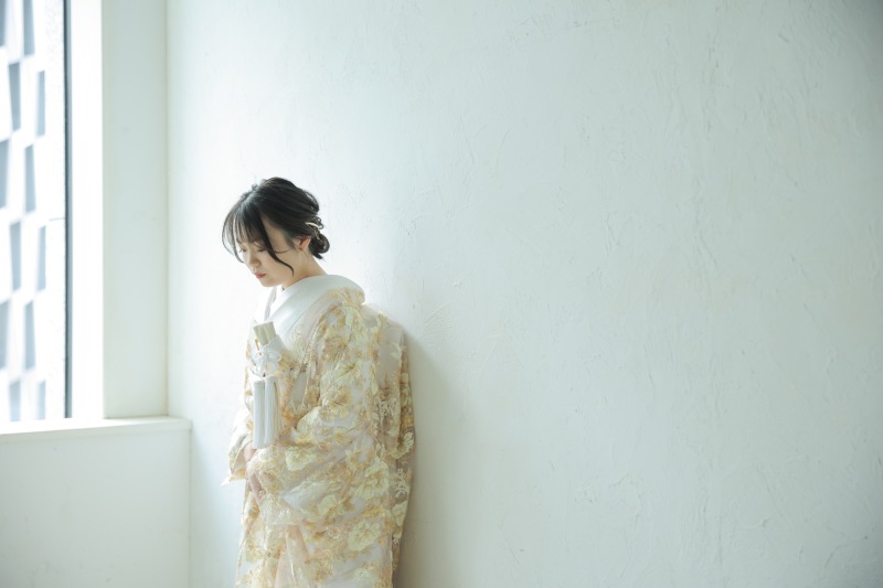 オーガンジー着物