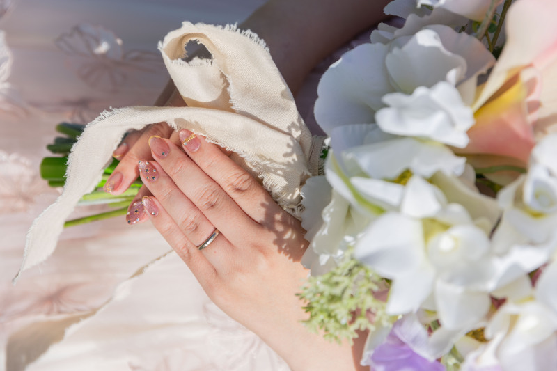 お手元のショットも！