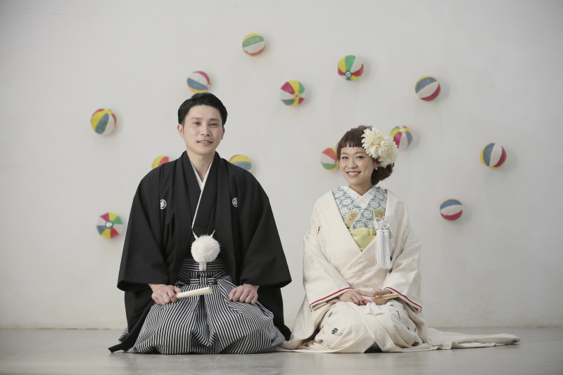 紙風船の背景で!