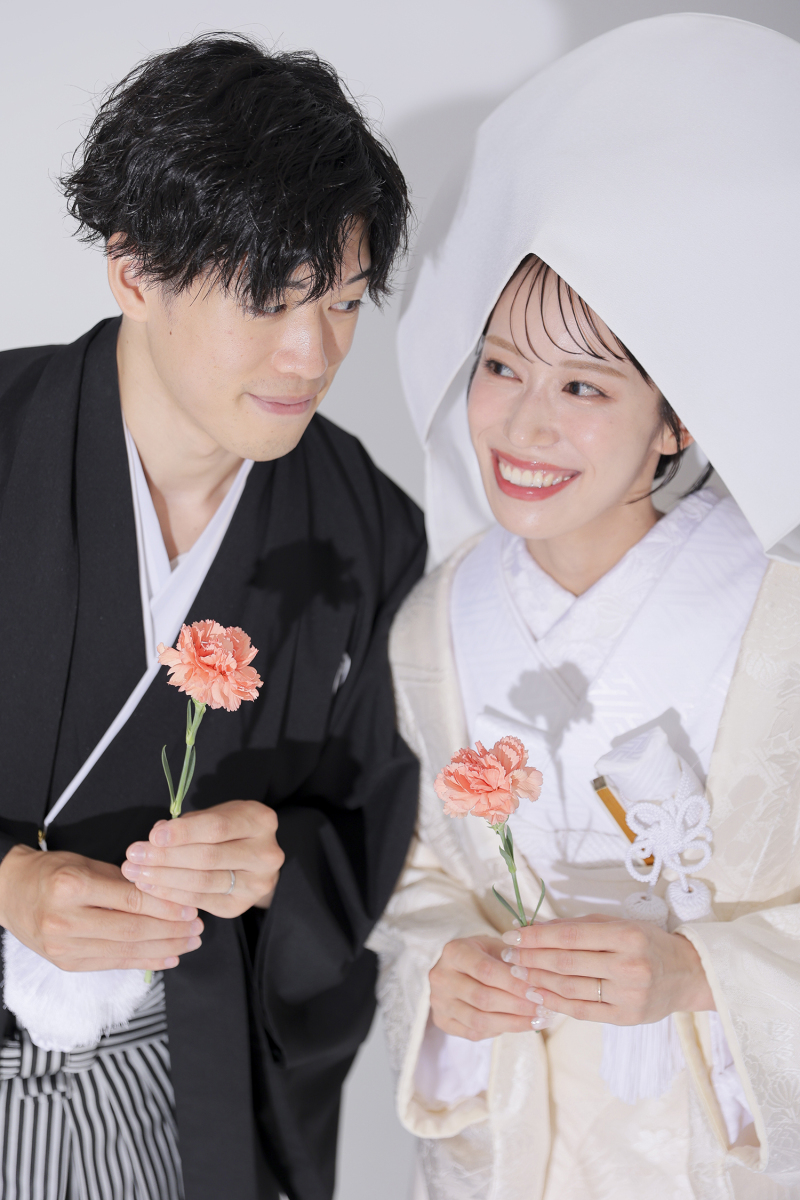 最後はお花とともに