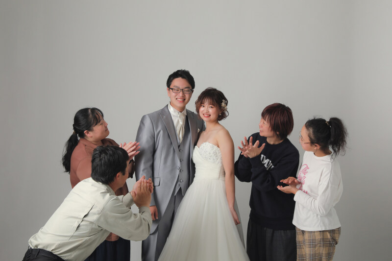 祝福されるおふたり