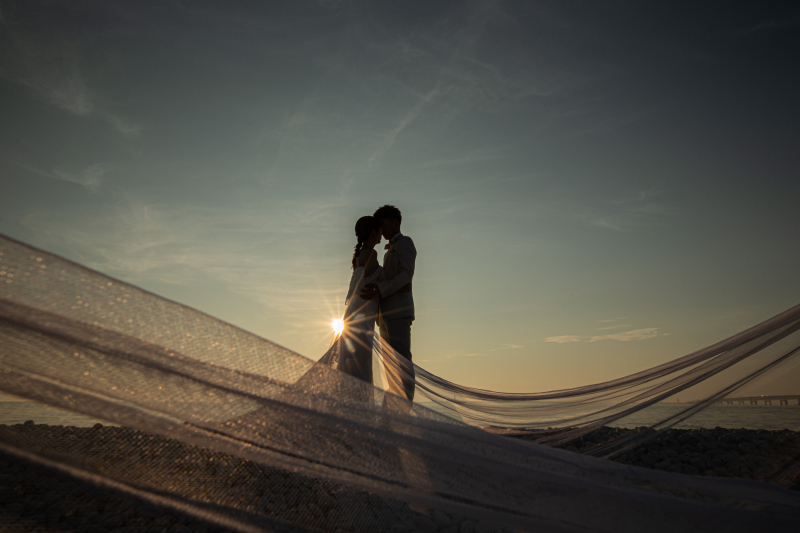 ベールでロマンチックに！