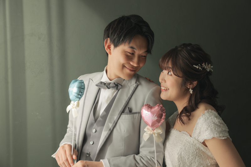 二人でニコニコ