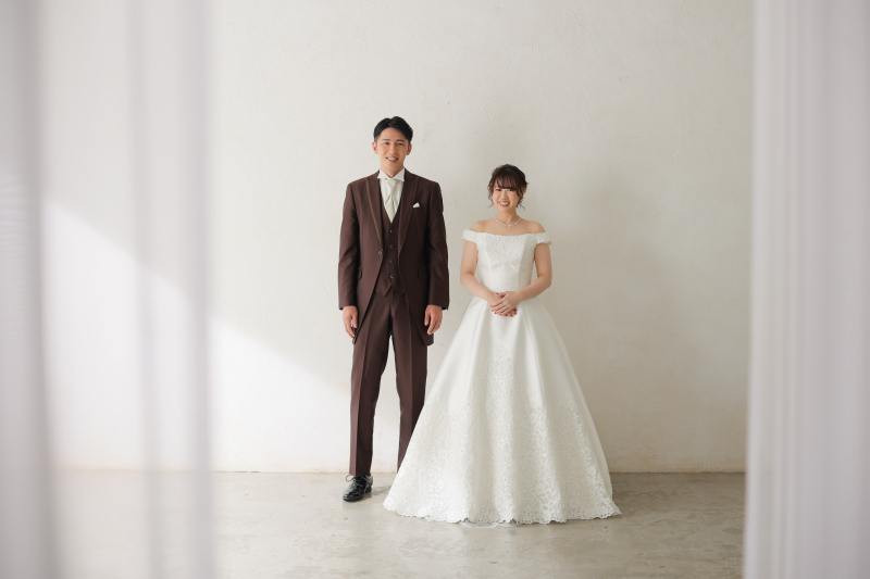 お二人の立ち姿から!