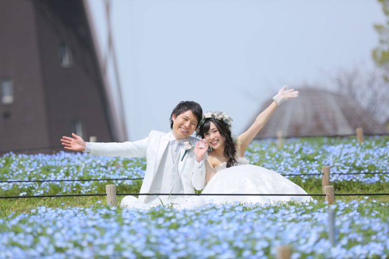 ネモフィラもきれい♡