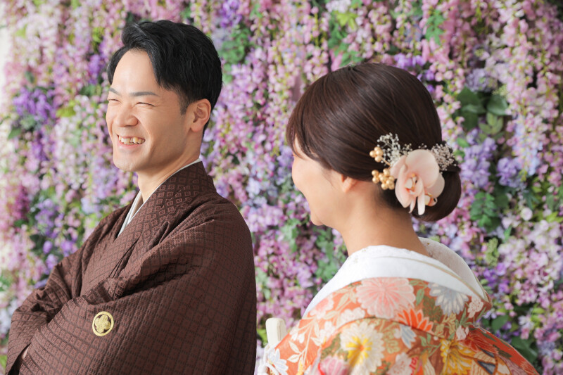 自然なお二人のお写真