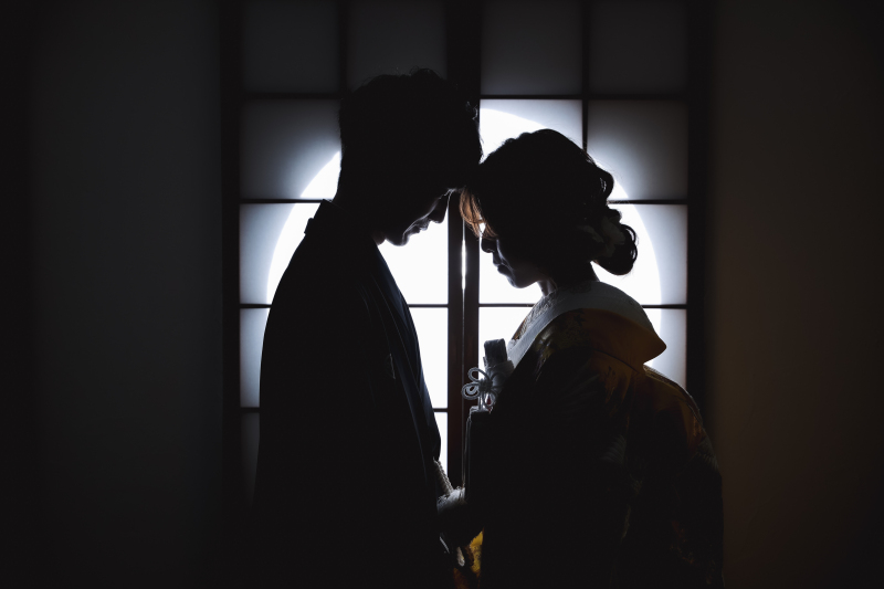 シルエット写真も。