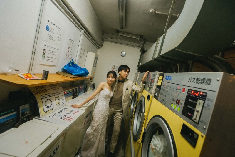 コインランドリーで