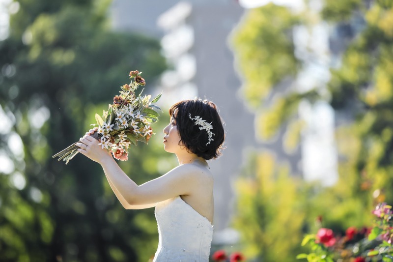 ブーケと一緒に