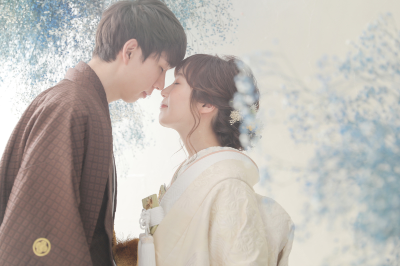 サムシングブルー♪爽やかなかすみ草