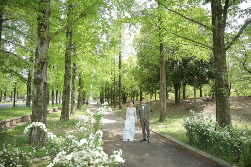 鶴見緑地公園洋装ロケーション