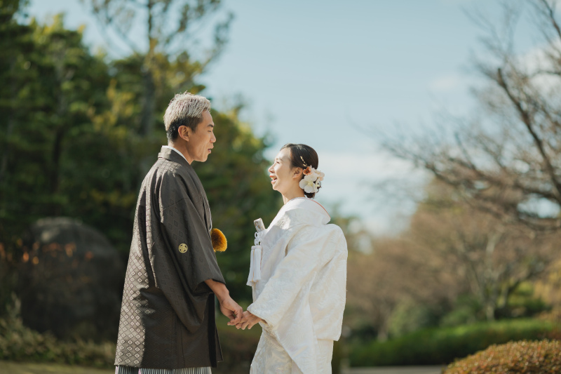 定番の見つめ合いショット