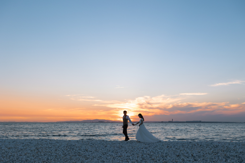 この日だけの空の色。