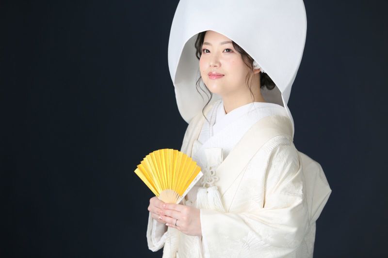 最後は綿帽子をかぶって！