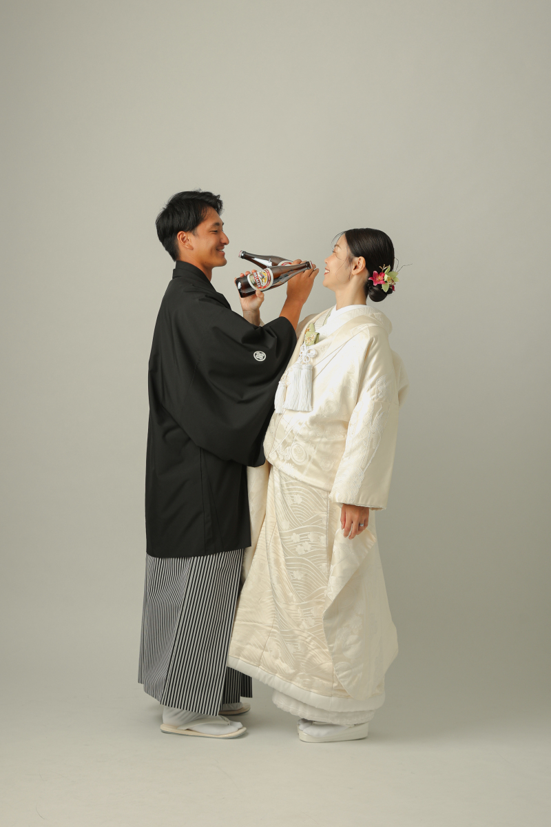 かんぱ〜い!和装スタジオ撮影!