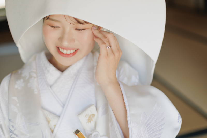 大切な指輪にフォーカス