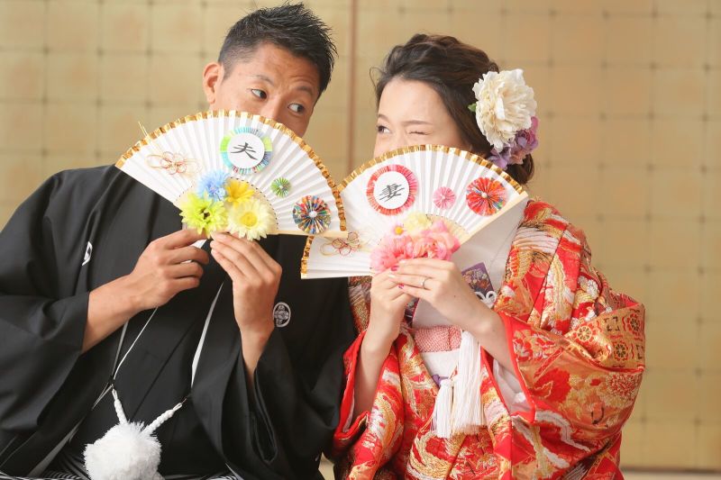 かわいい扇子をお持ち頂きました！