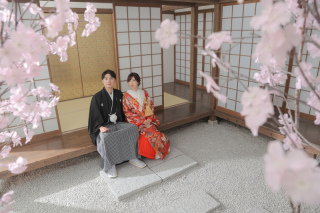 桜と一緒に！屋内庭園