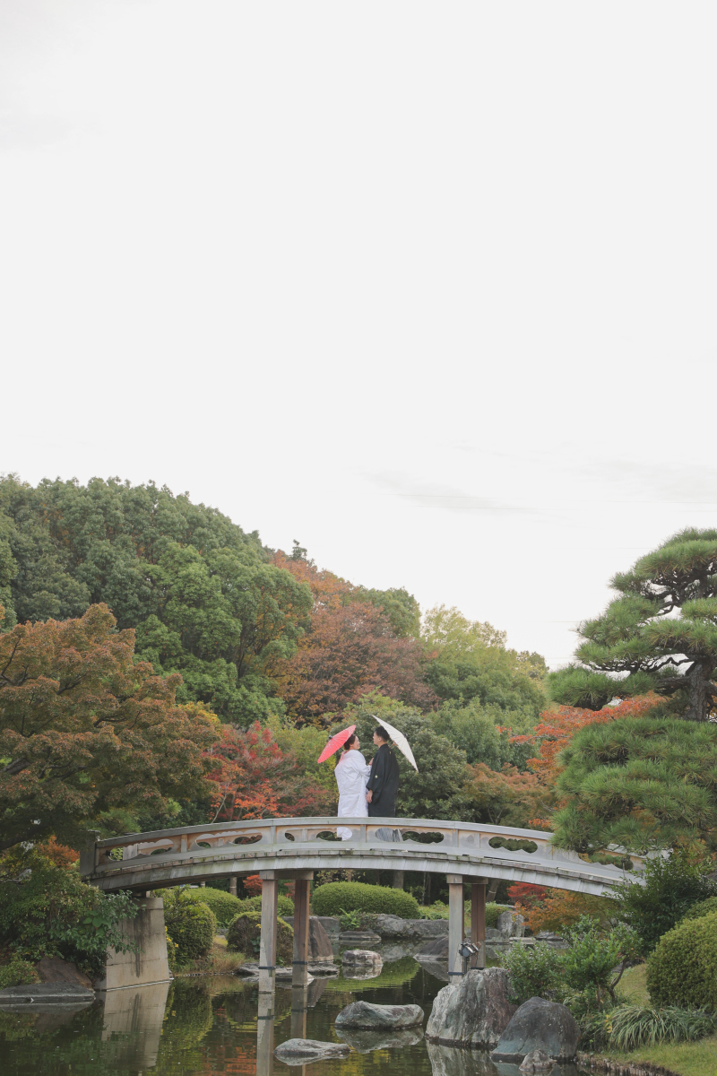 最後は橋の上で