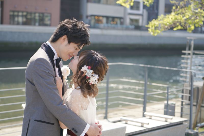 川沿いでロマンチックフォト★