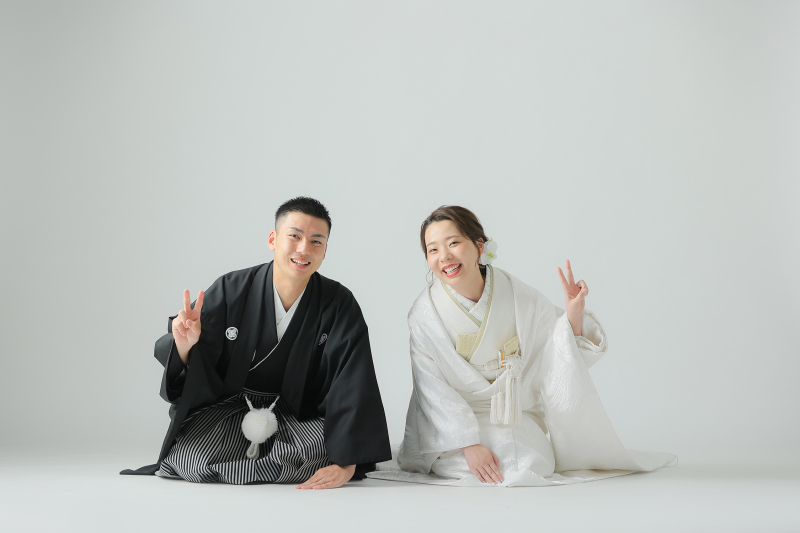 正座のポーズで