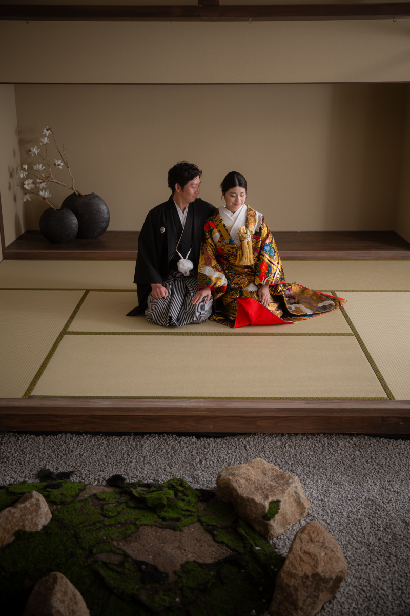 正座でのカット