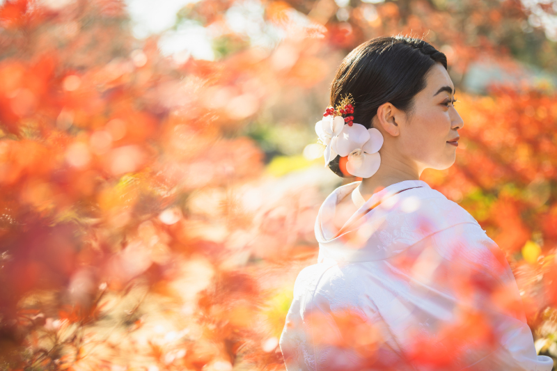 ヘアスタイルも。